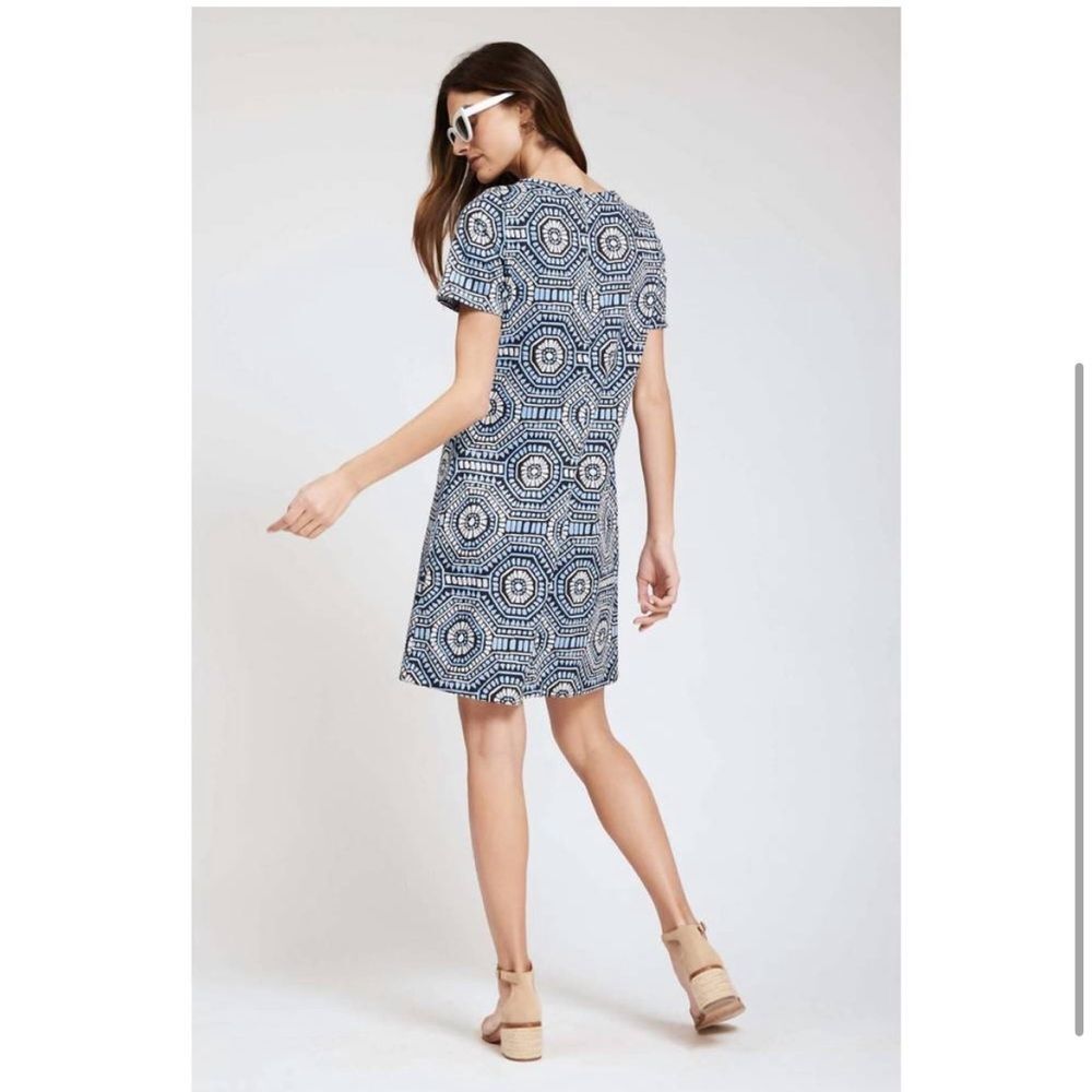 TYLER BOE Morgan Jacquard Dress in Hydro Size Small - Picture 3 of 7